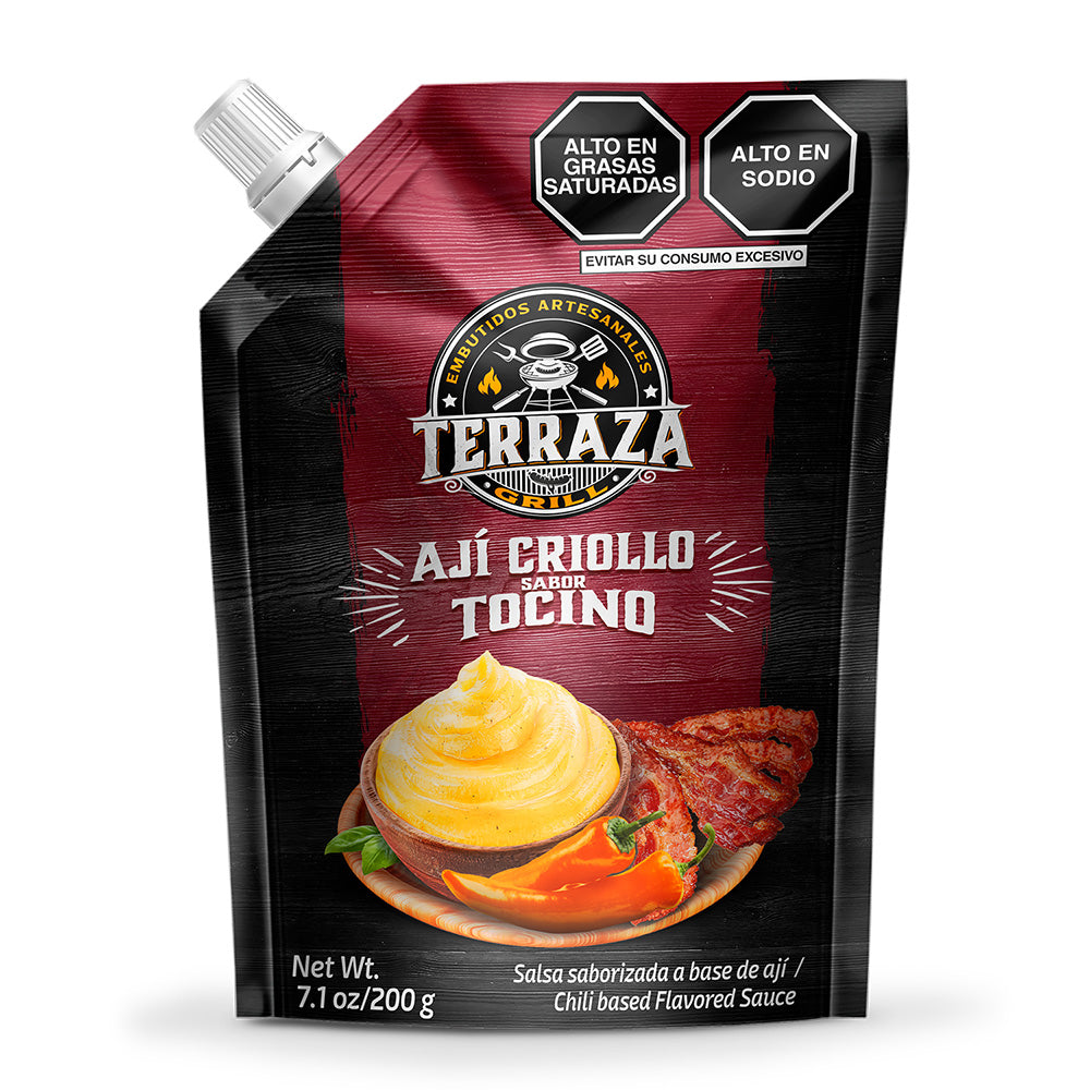 Aji criollo con tocino x 200 g