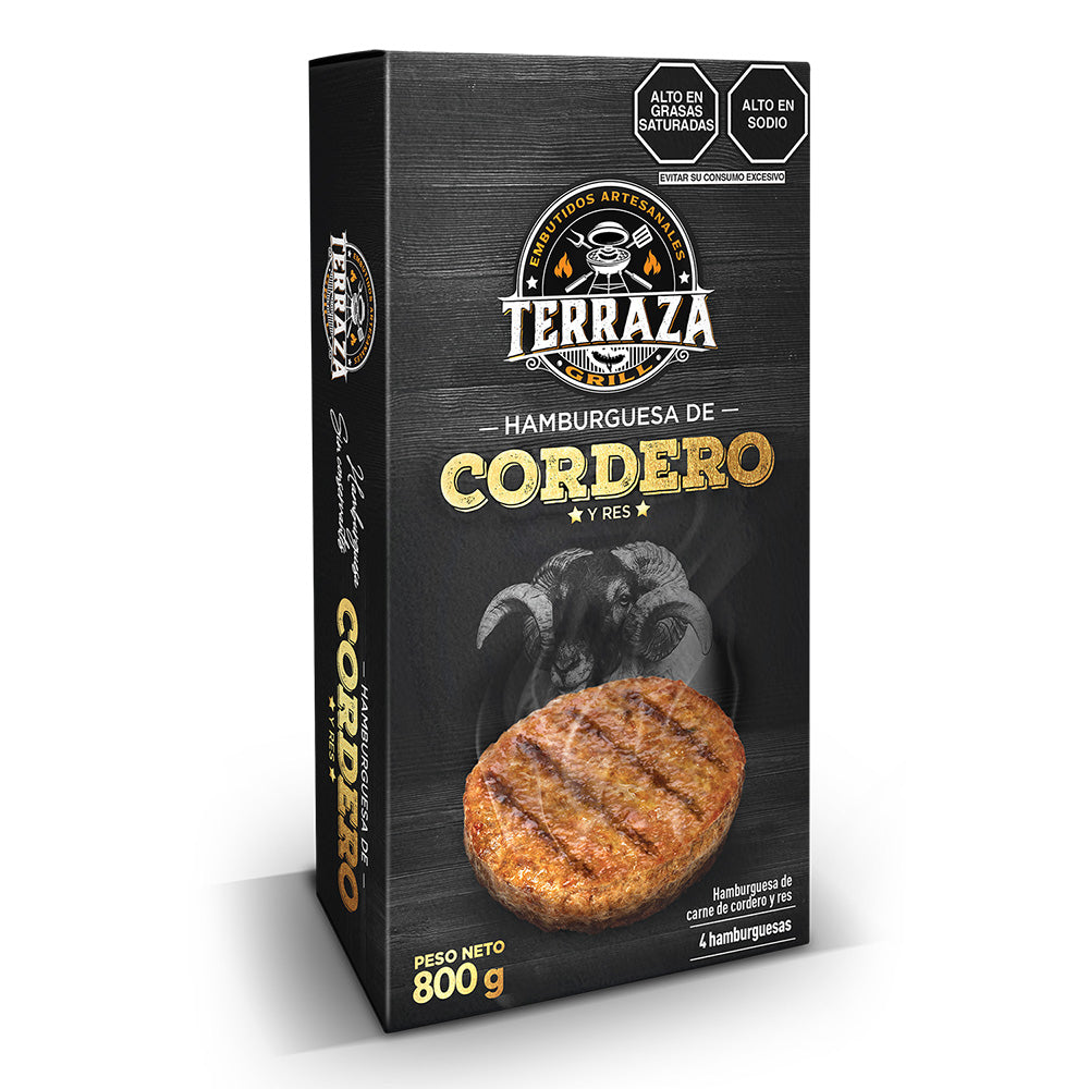 Hamburguesa Cordero x 800 g