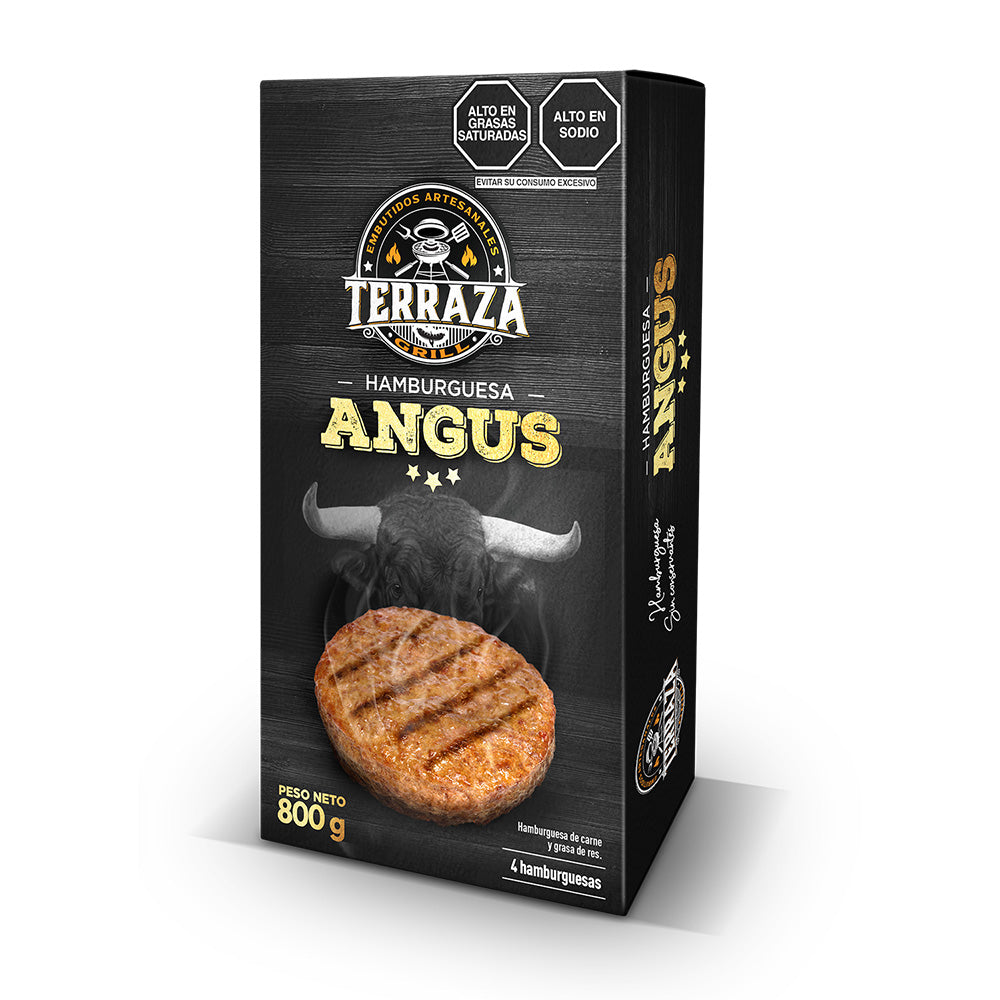 Hamburguesa Angus x 800 g.