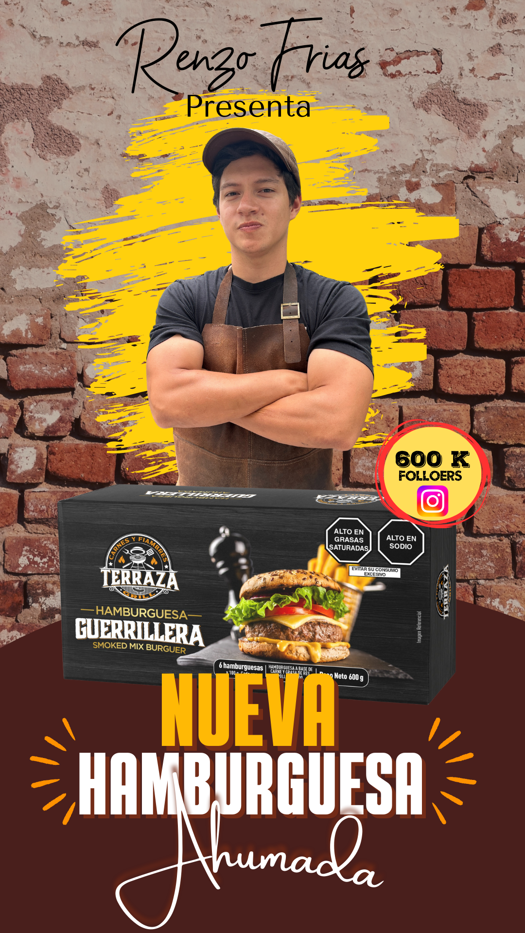 Hamburguesa Guerrillera x 600 g