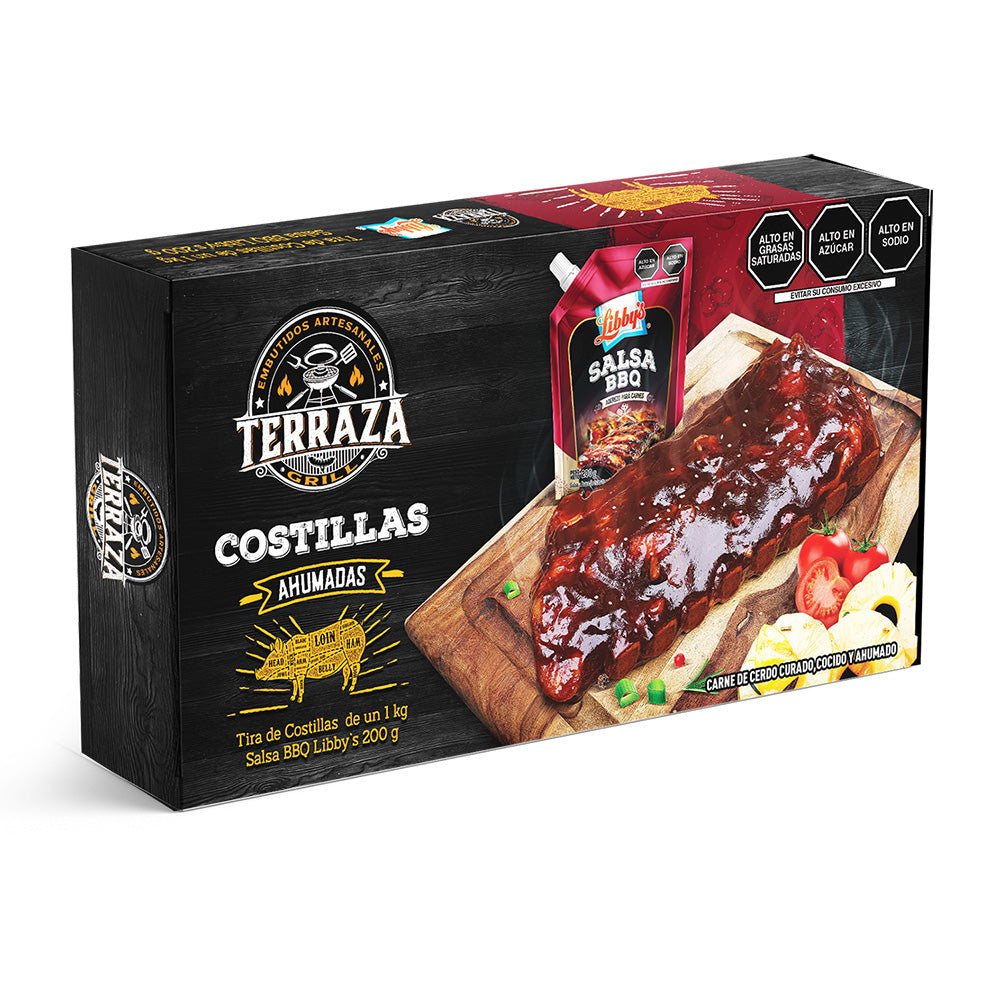 Costillas BBQ x 1.2 kg