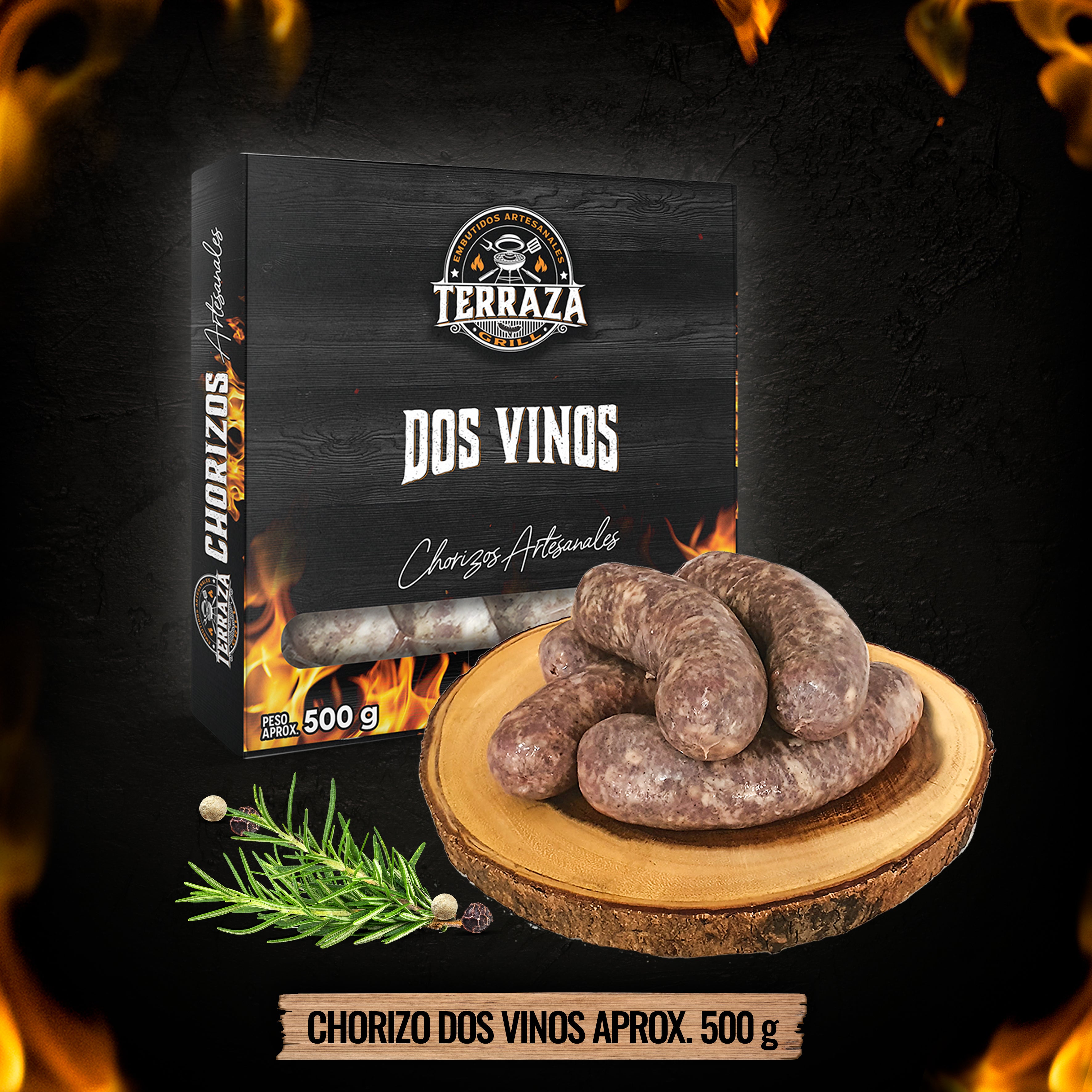 Chorizo Dos Vinos x 560 g.
