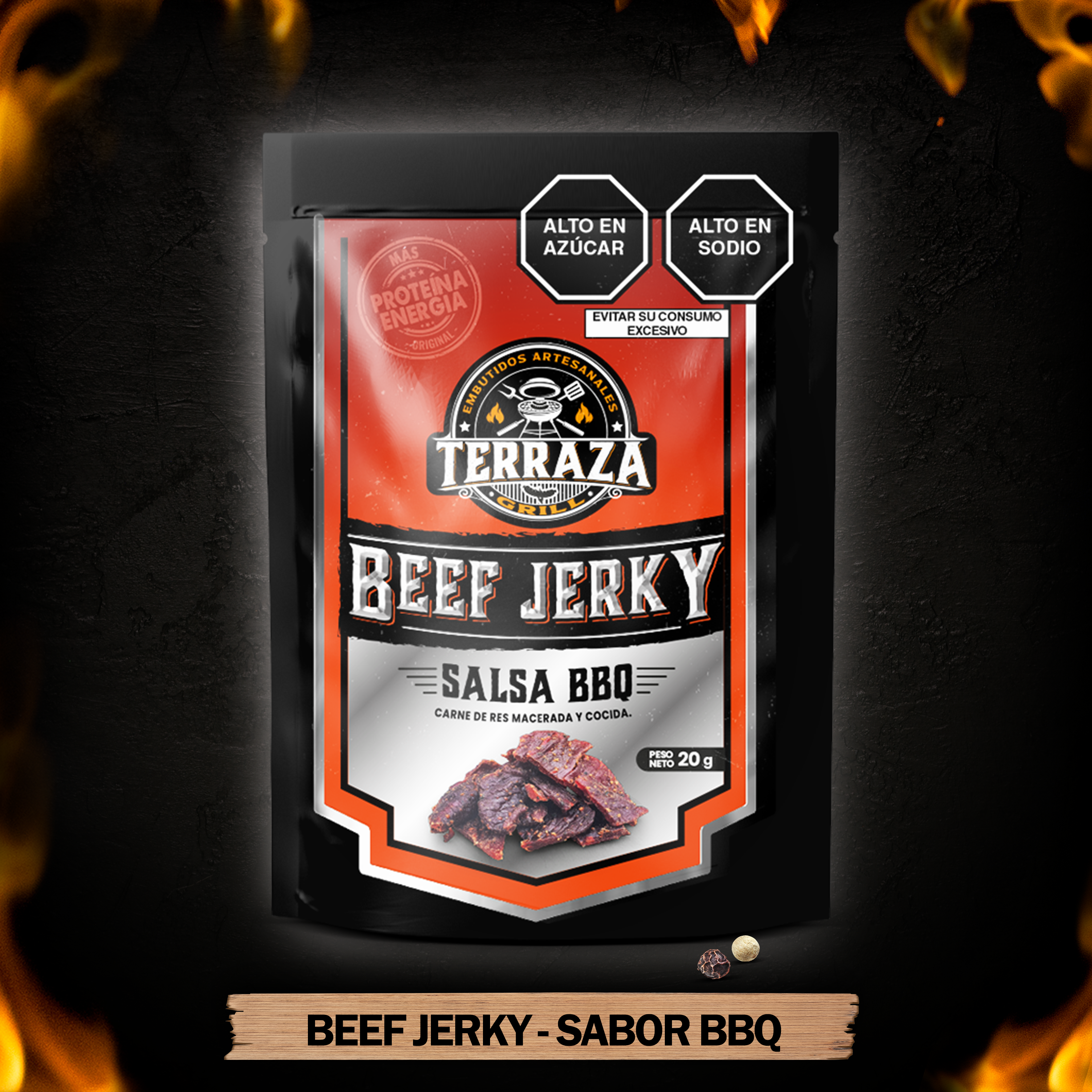 Beef Jerky BBQ x 20 g